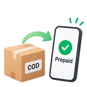 Converting a COD order to prepaid
